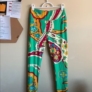 LuLaRoe Flower Print Leggings